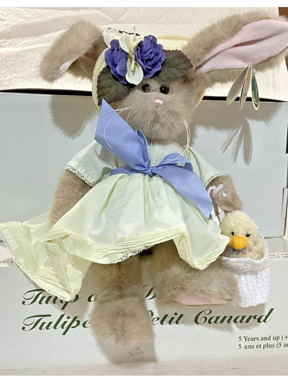 Tulip And Ducky The Bearington Collection 14” Joint Plush Bunny (D-4)